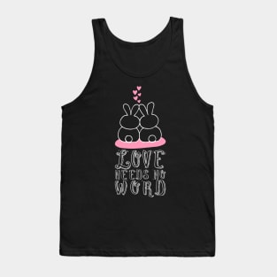 'Love Needs No Words' Autism Awareness Shirt Tank Top